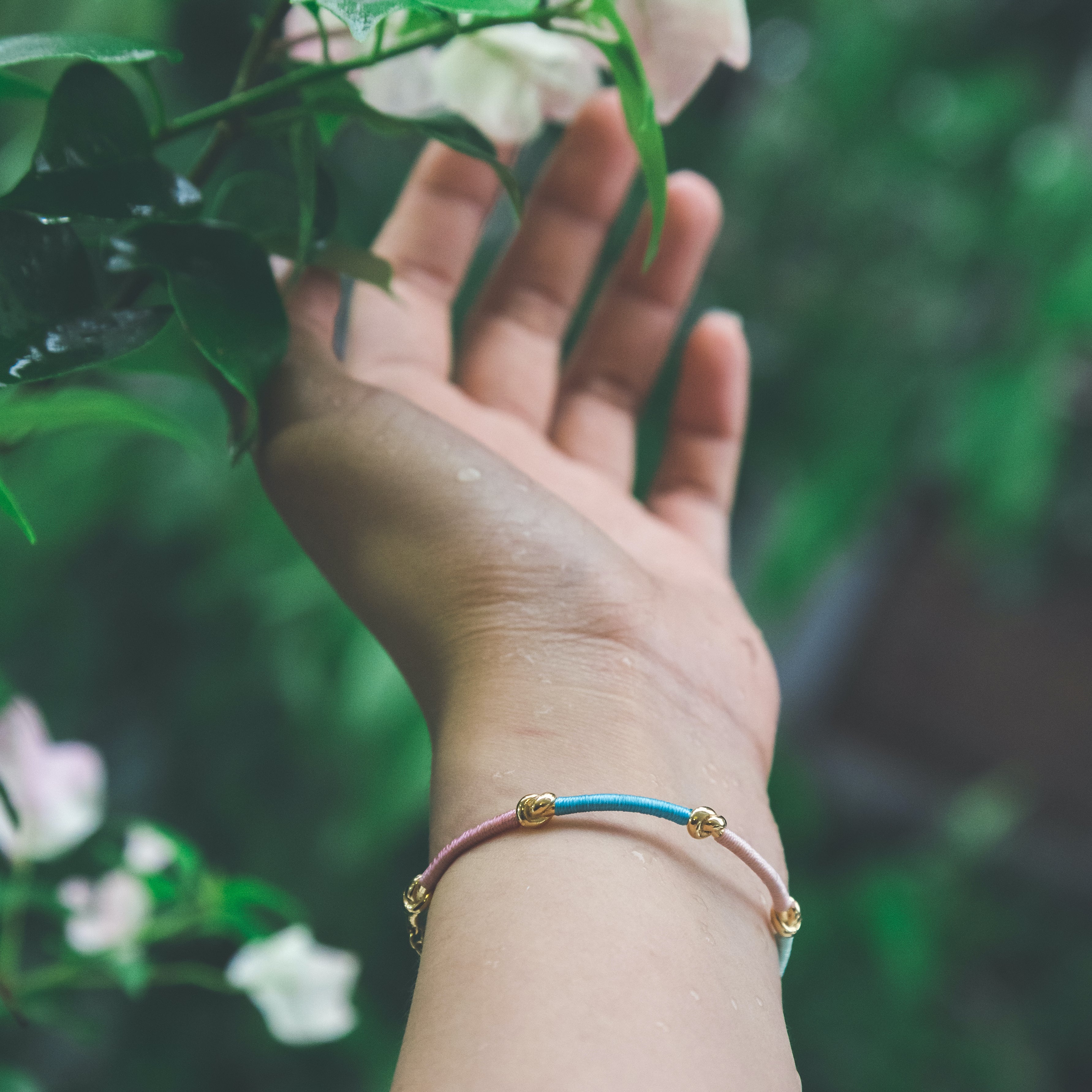 Knots of Freedom Thread-wrapped Bracelet