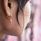 Courageous Cross Earrings