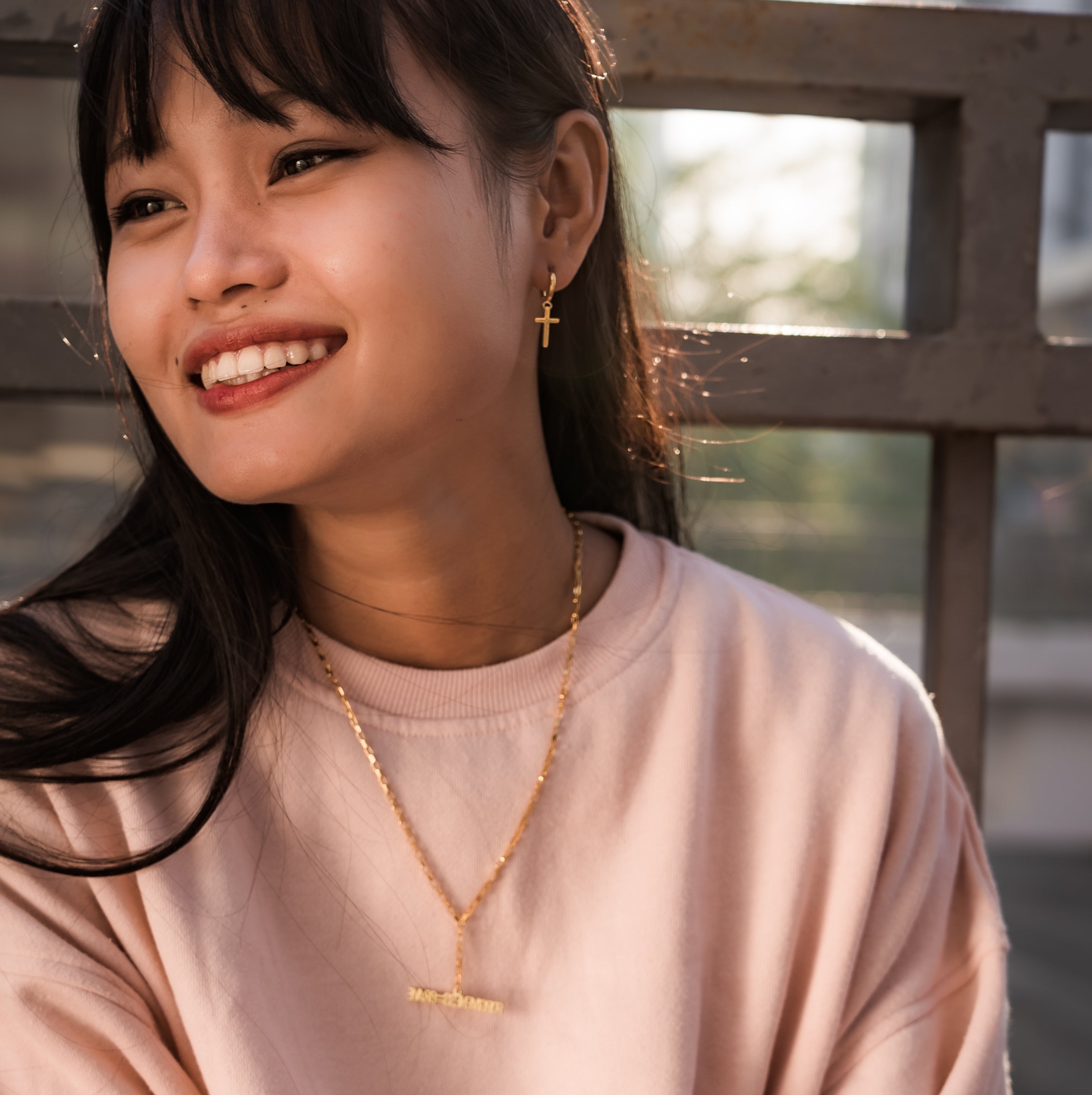 Courageous Cross Earrings