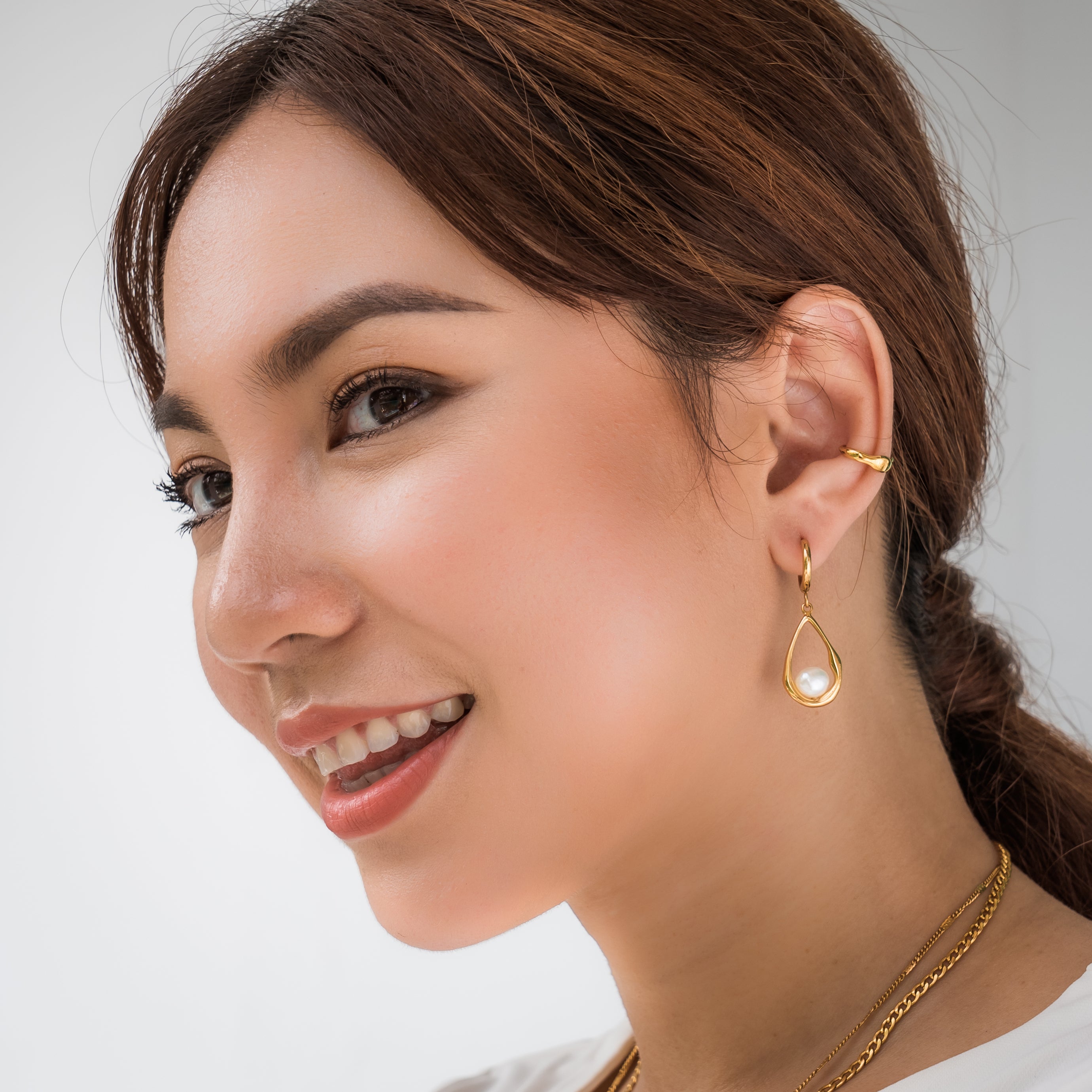 Milk and Honey Drop Earrings