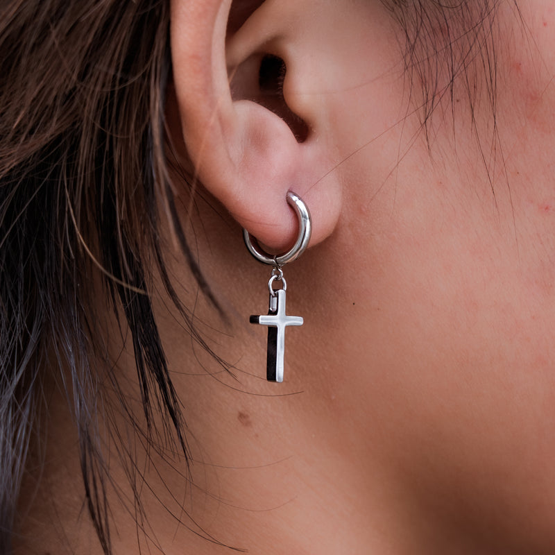 Courageous Cross Earrings